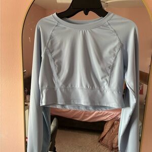 Light Blue Women's Long Sleeve Top